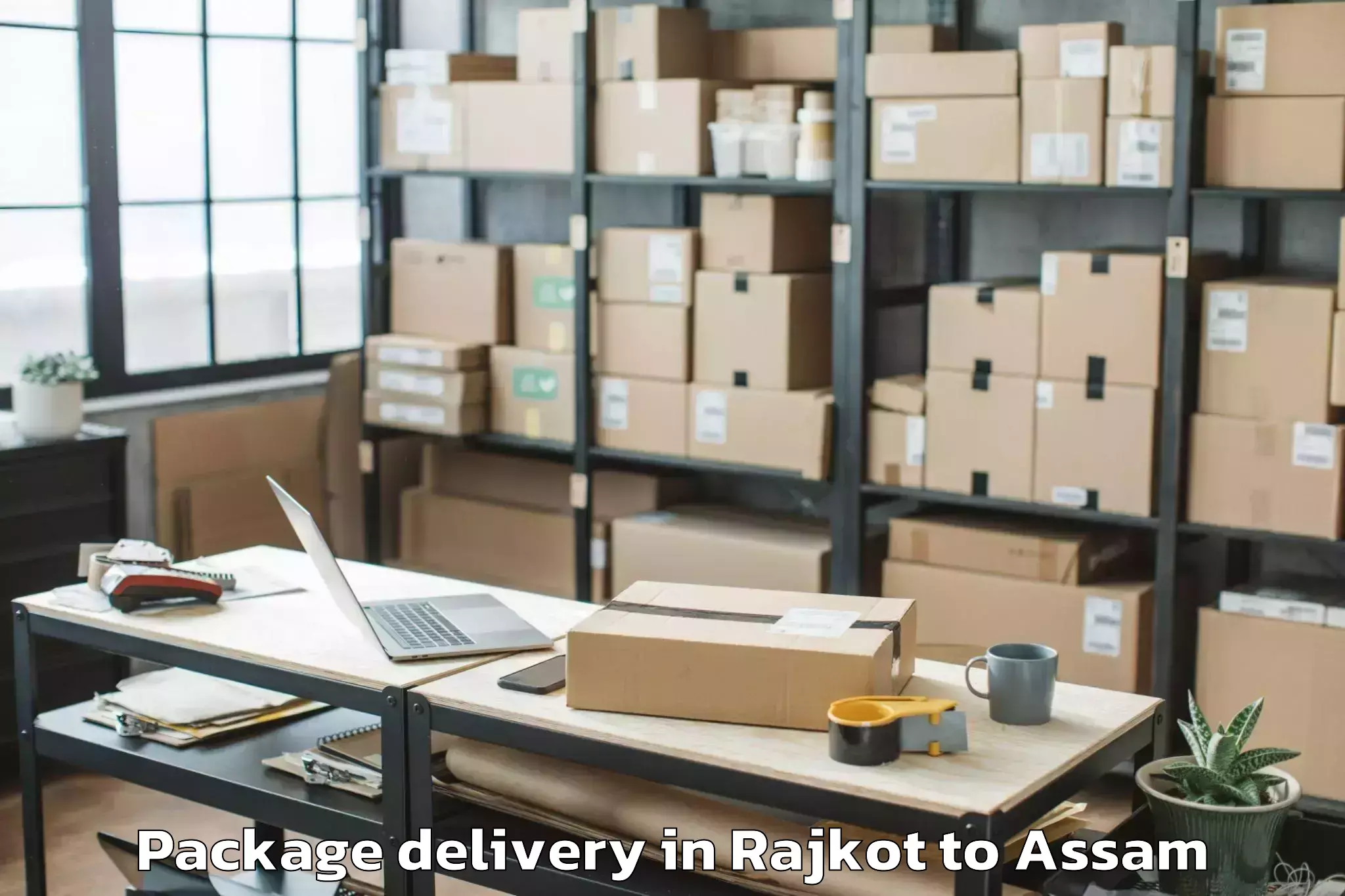 Professional Rajkot to Chapar Package Delivery